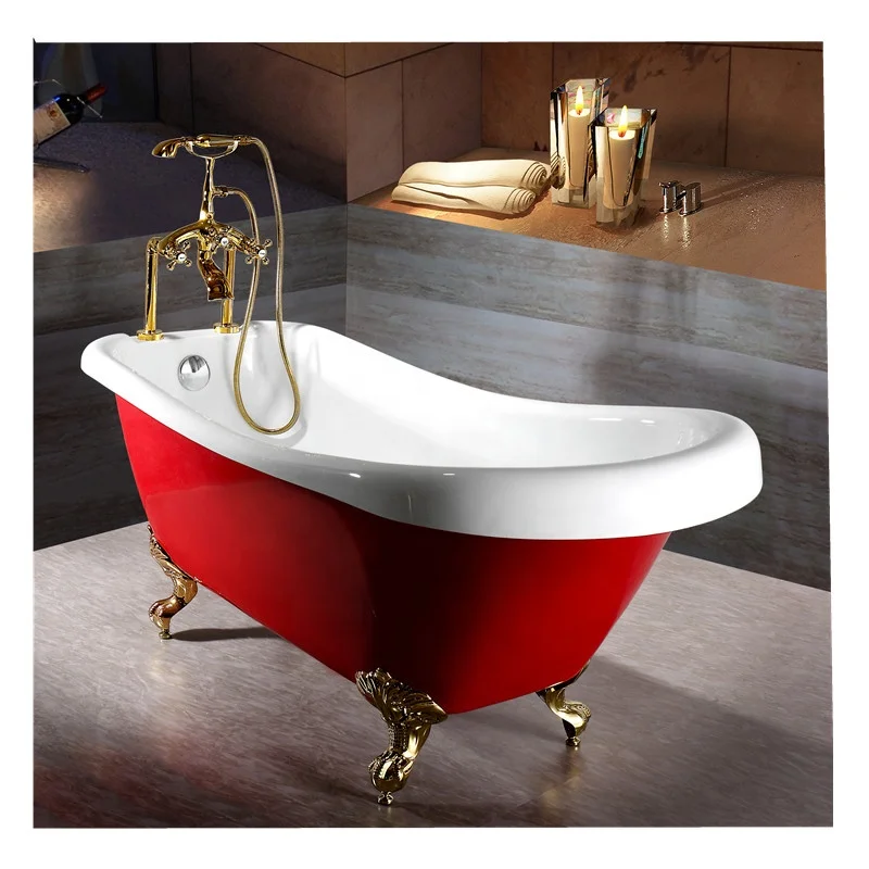 United States Warehouse dropshipping acrylic modern design freestanding bathtub used for bathroom