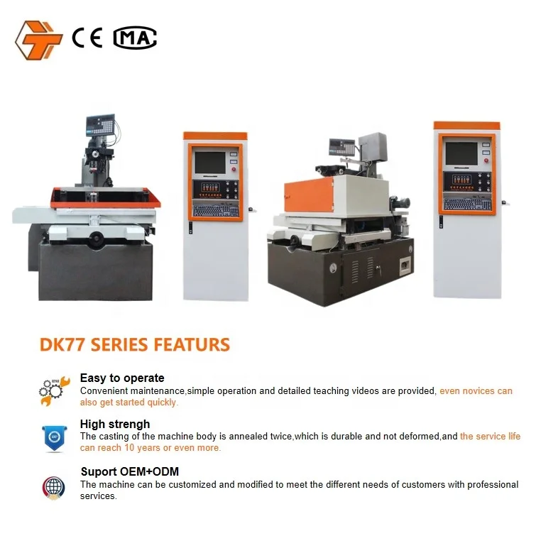 DK7735 low price high speed cnc wire cut edm machine