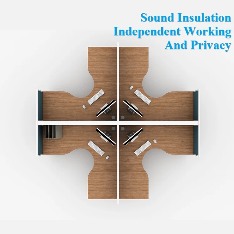 New model aluminum profiles material office x-shape table partition
