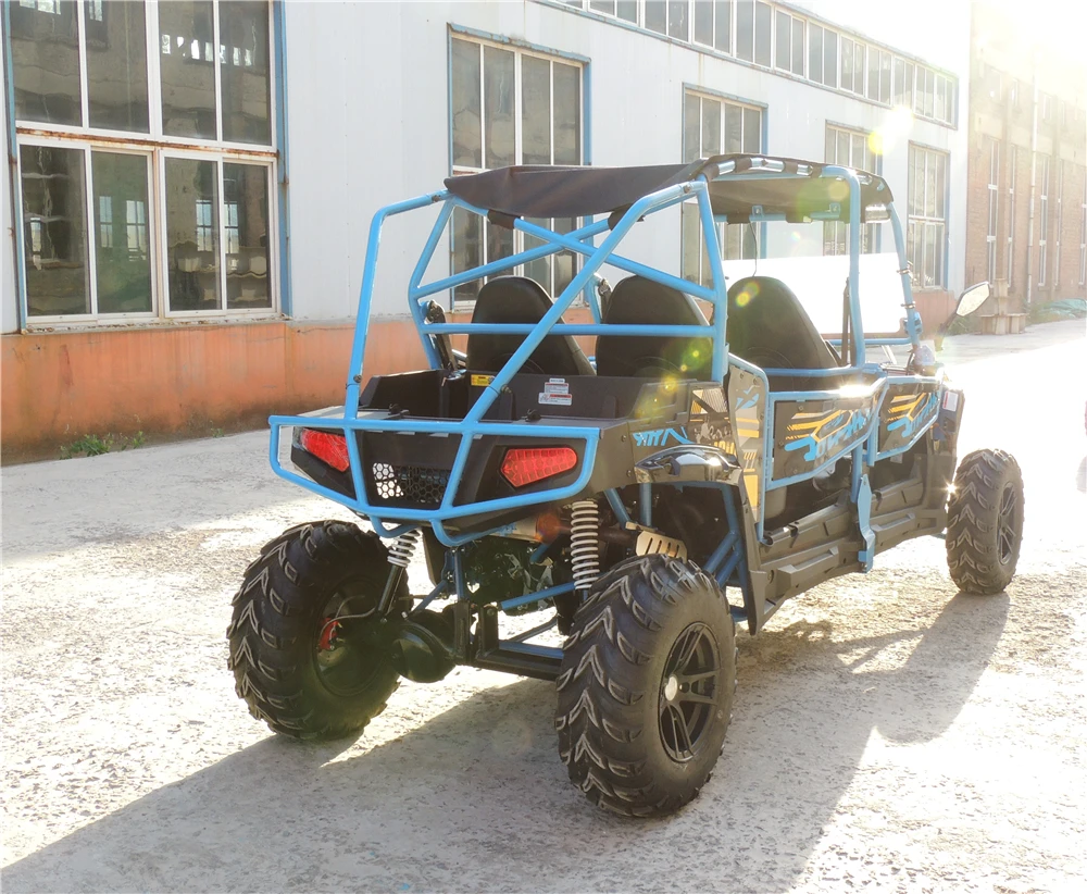 led light four wheel dune buggy off road  automatic gear 4 seater car utv