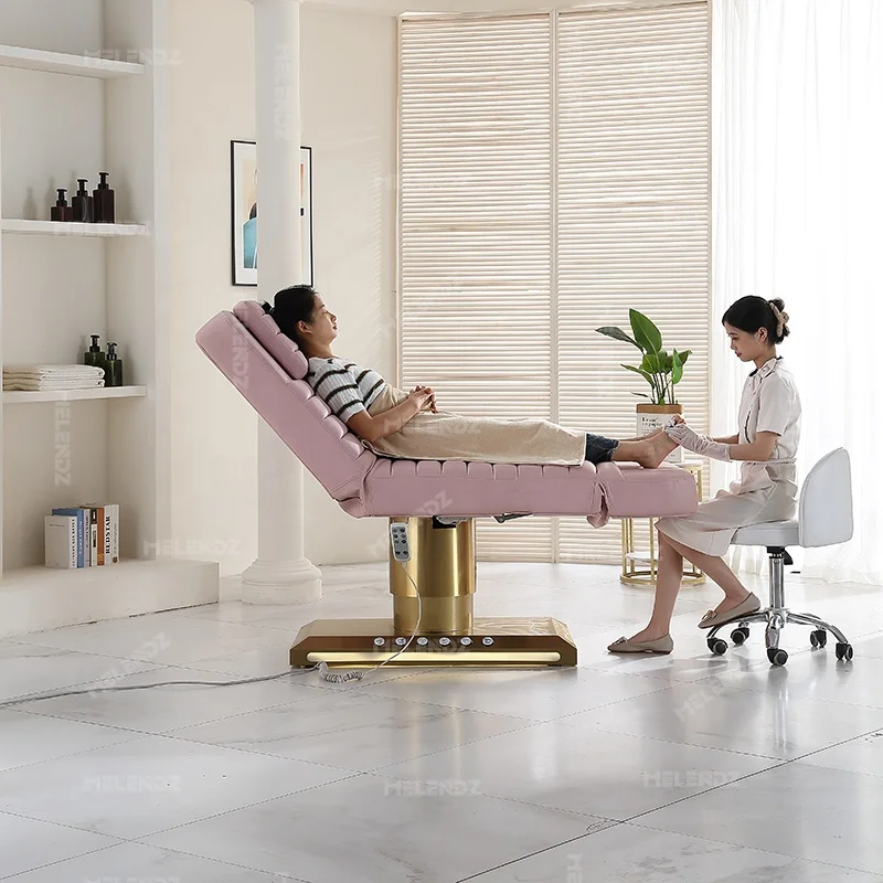 Electric Hotel Height Adjustable Salon Furniture Massage Beauty Tattoo Bed Beautician Stretcher Facial Table Massage Table