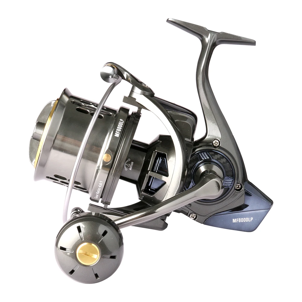High Quality 599g 4.6:1 Metal Body  Resistance Fishing Reel Seawater Rotating Fishing Reel
