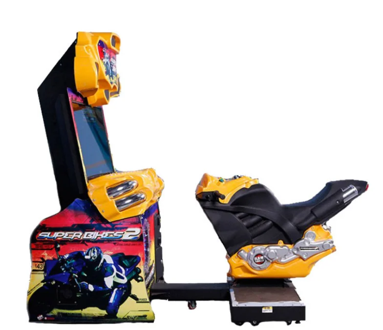 Dinibao amusement coin operated FF motor simulator racing car game machine for game center