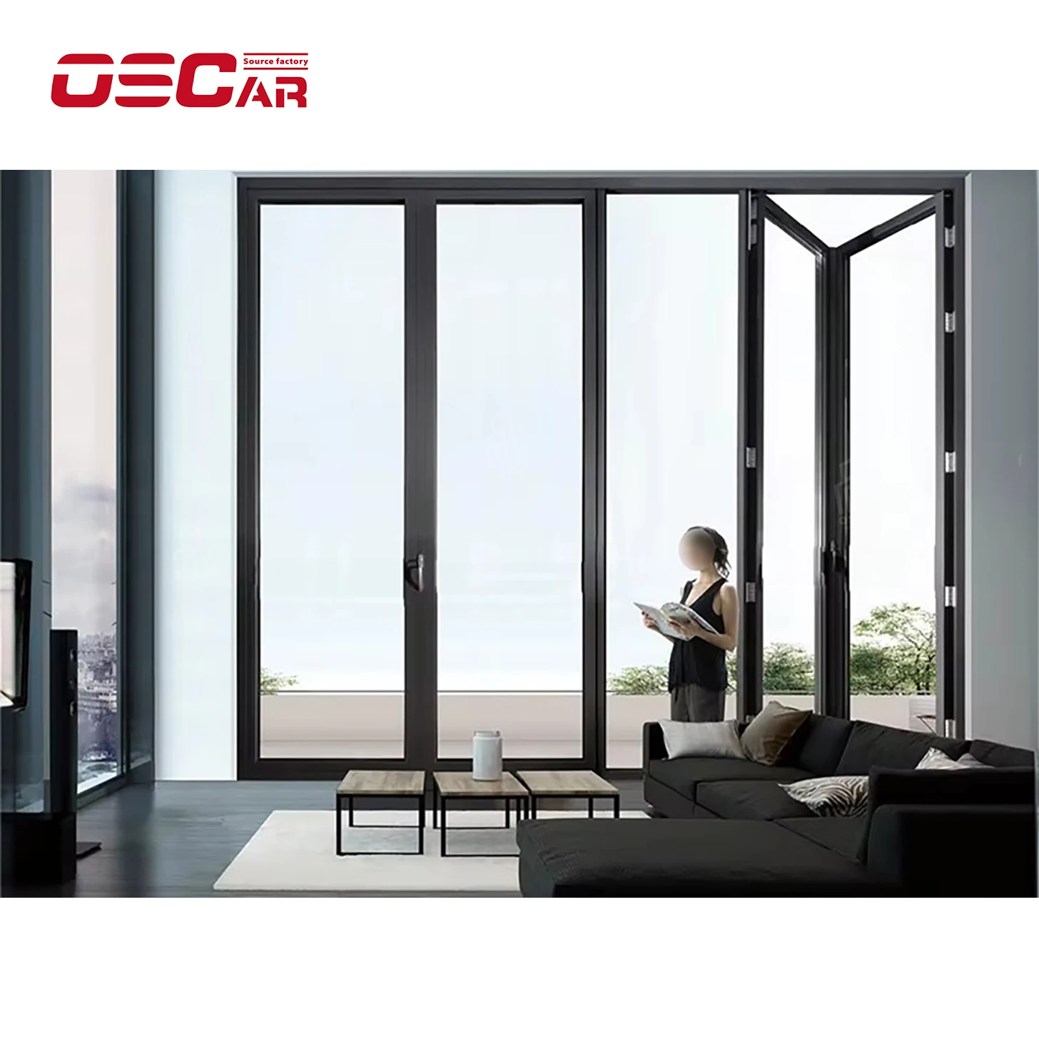 Oscaracso Glass Aluminium Door Up Accessories For Roller And Auto Pick Back Slide Handle Lock Tint Wheel Grill Design Down Slidi