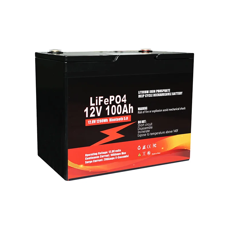 lifepo4 12v 100ah 180ah 200ah 300ah lithium ion battery pack 12v heated bluetooth rv marine