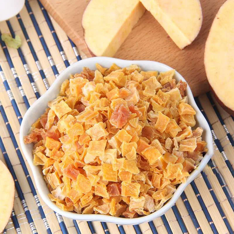 New Crop Dehydrated Vegetable Dried Sweet Potato Granules Orange Color