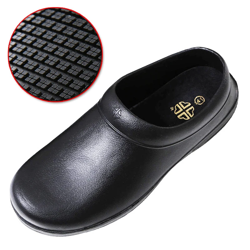 Non-slip Water Resistant Wear Resistant Mens Kitchen Chef Safety Shoes For Men Light Weight