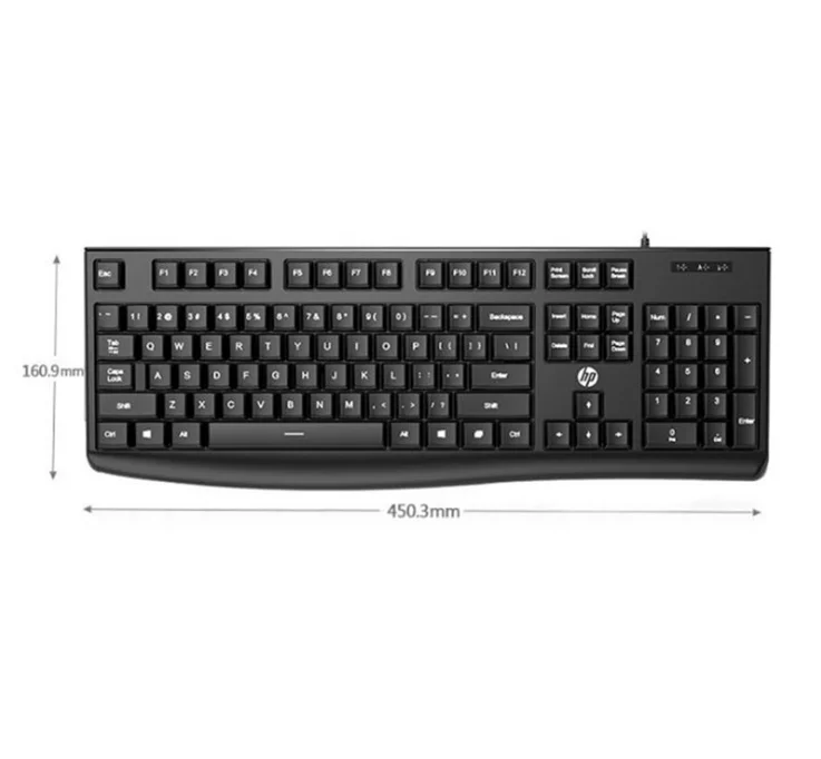 for HP k200 wired keyboard USB notebook desktop computer mute office home