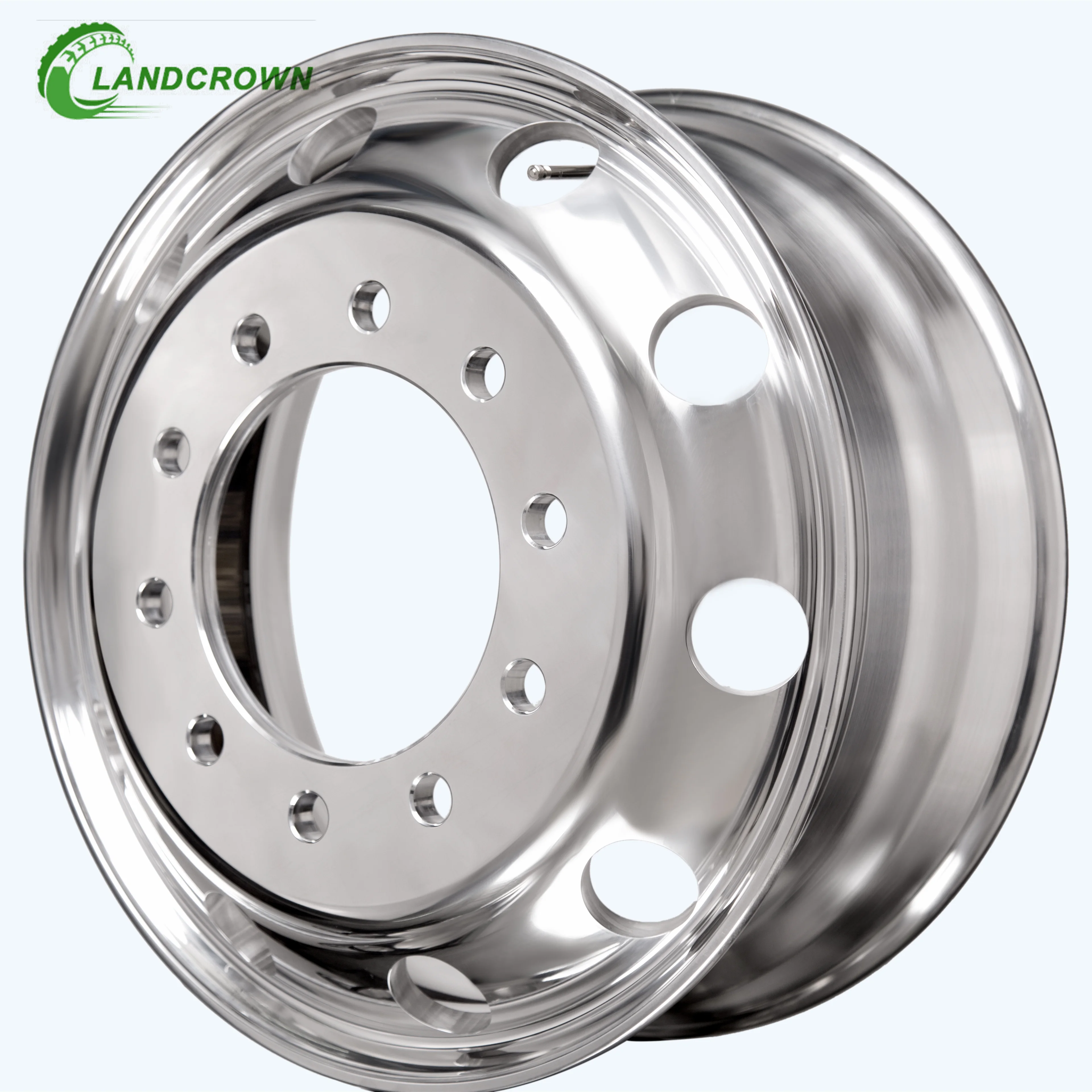 Factory Direct Sales 24.5 Inch 24.5x8.25 Forged Alloy And Aluminum Tubeless Heavy Duty Truck Wheel Rim For Truck Tire 11R24.5