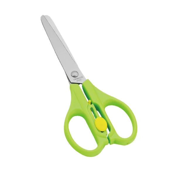 Оптовая продажа пластиковые школьные канцелярские товары из нержавеющей стали безопасные ножницы для шитья