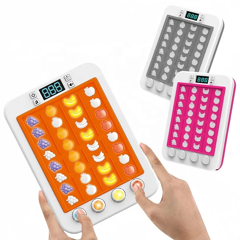 Newly Learning Handheld Puzzle Press Toy Light Up Dancing Toys Educational Rhythm toys games for kids