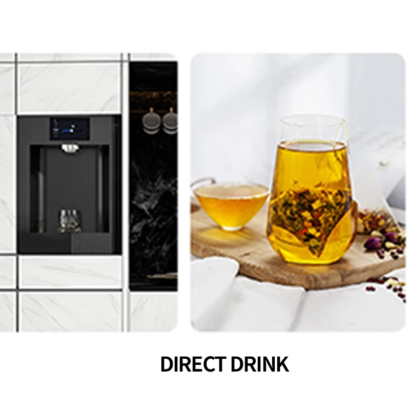 Smart Use Stainless Steel Built-in Water Dispenser Sparkling Water Machine Manual Power Source Convenient Desktop Household Use