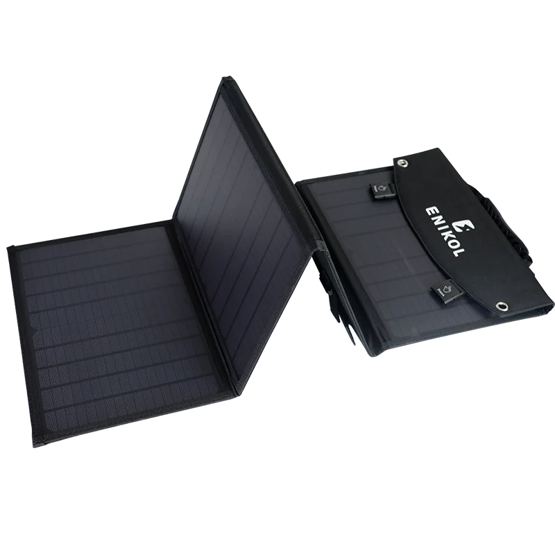 Outdoor Camping Folding Solar Bag with usb type-c DC 40w 80w 100w Monocrystall Foldable Solar Panel