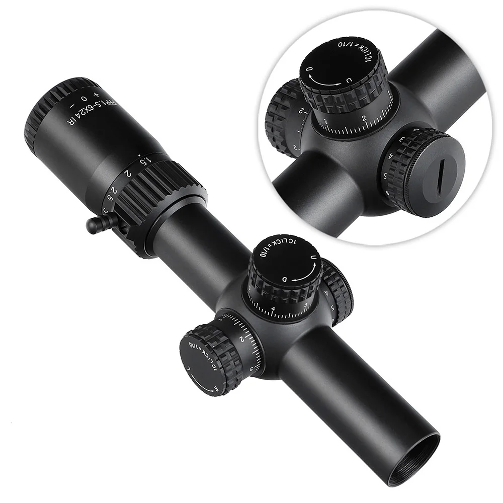 Ohhunt OEM Optics 1.5-6x24 FFP Glass Etched Reticle First Focal Plane Illuminated Hunting Optical Scope Sight