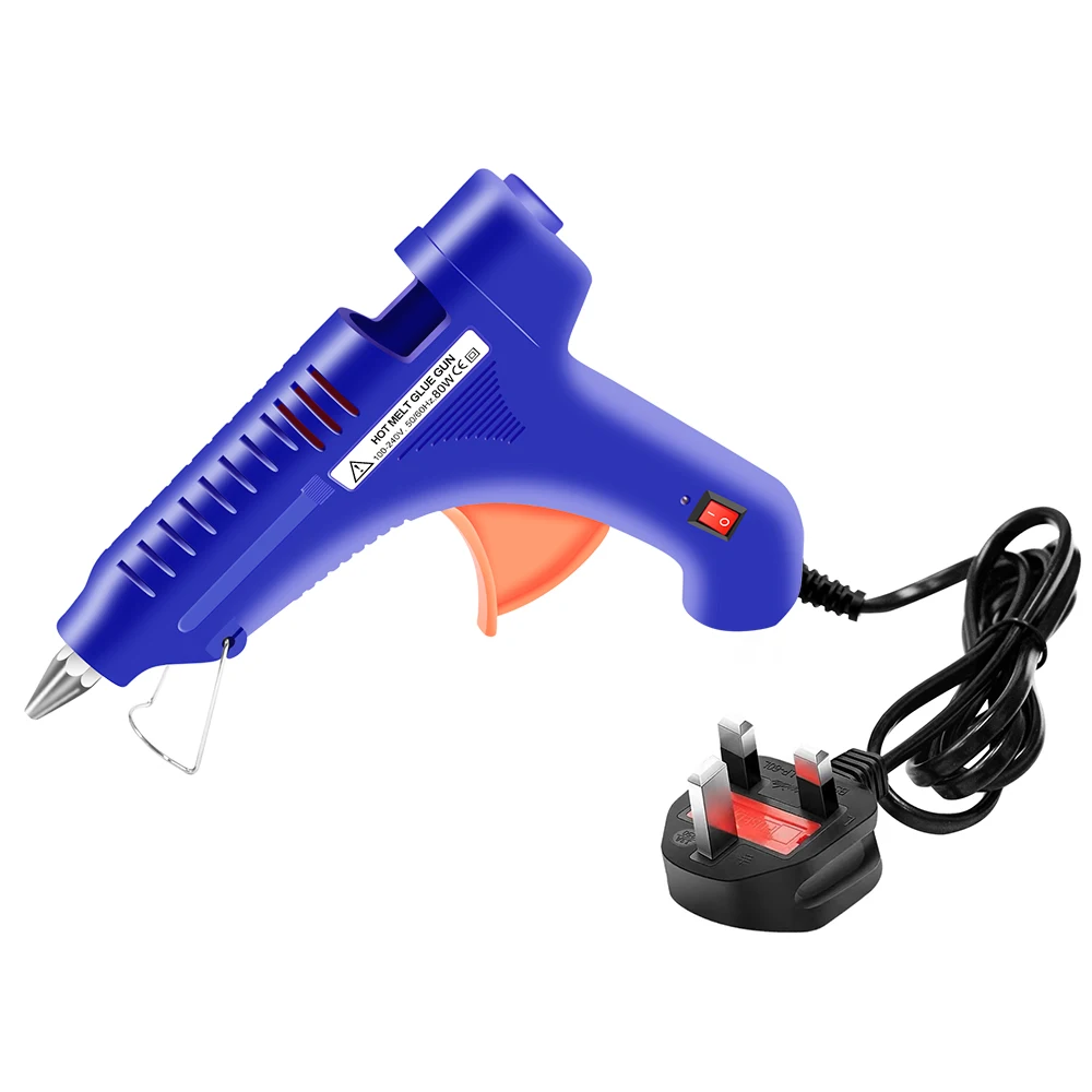 Fast Preheating Hot Melt High Temp Power 80 Watts Hot Melt Glue Gun for DIY,Home Repairing,Arts and Crafts