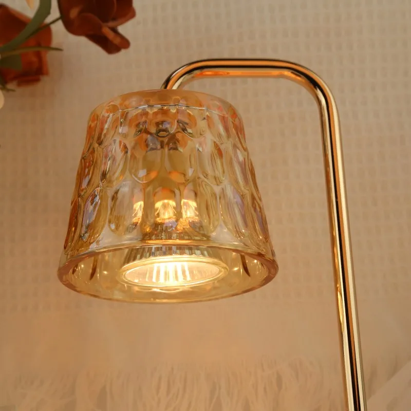 2024 Wholesale Hot Modern Wood Base Candle Wax Warmer Lamp Adjustable Switch Dimmer Electric Scented for Indoor