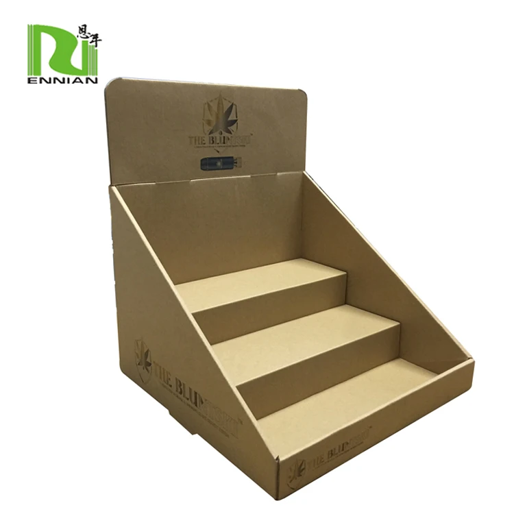 Cardboard Small Counter Top Sample Display Kraft paper displays