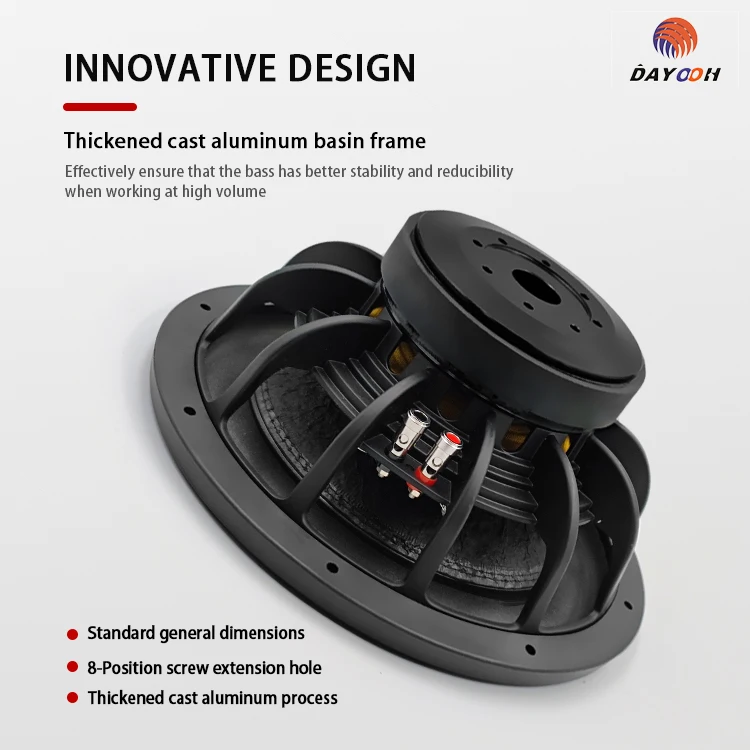 High Sound Quality Car Spl Sub Woofer Audio 600W Powered 12 Inch Dual Magnetic 4 Ohm Car Subwoofer Speaker