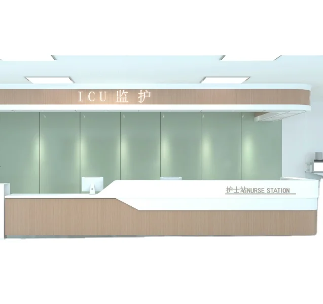 Hospital Clinic Medical Office Front Reception Desk for Public Nurse Station Areas L Shape Reception Desk Nurse Station