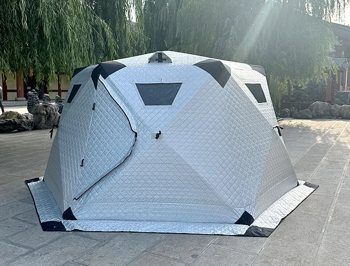 Factory Wholesale Winter Fishing Tent 3-4 People Outdoor Camping Plus Cotton Thick Tent For Winter Fishing
