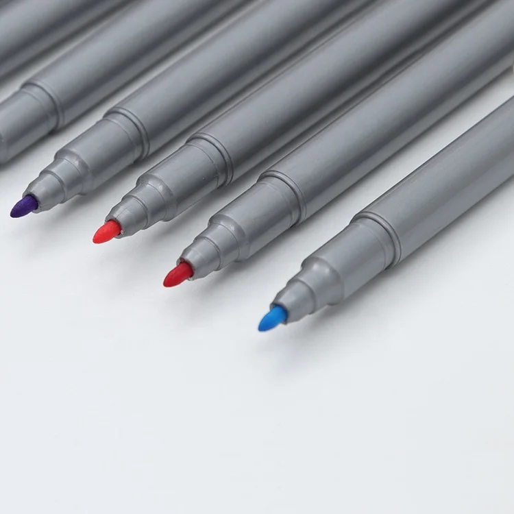 Dual tip brush pen and color marker pen