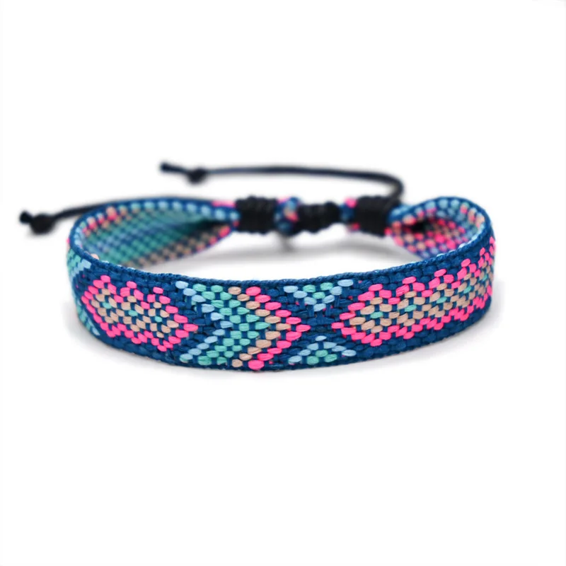 Ethnic Style Braided Bracelet Colorful Tassel Lucky Friendship Hand Rope Woven Bracelet Red White Rope Bracelet