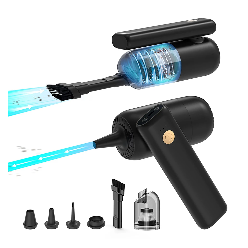 2 in 1 Cordless Vacuum Cleaner Compressed Air Duster Portable Mini Car Vacuum Cleaner Handheld Vacuum Cleaner