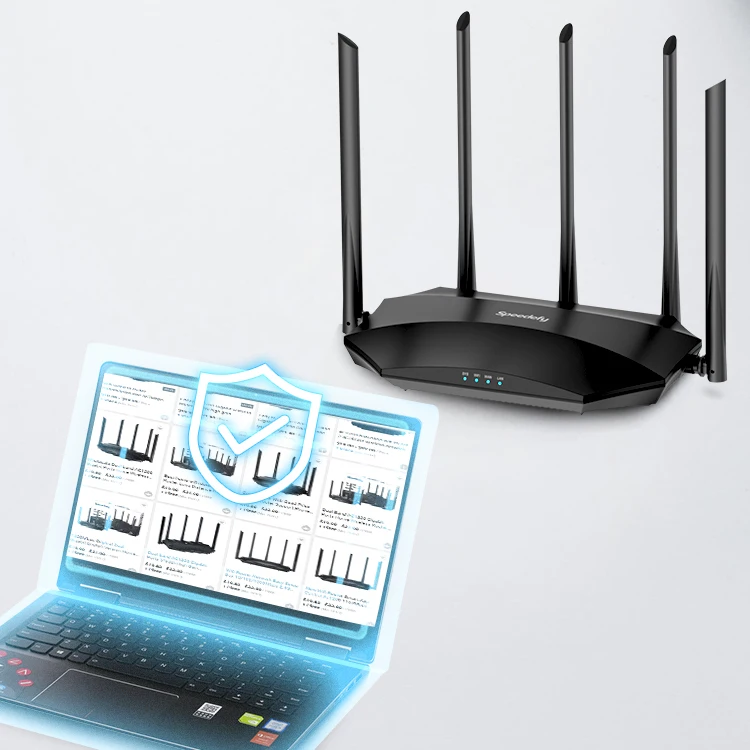 Speedefy long range 2km wifi range wireless router ac1200mbps gigabit dual band wifi router
