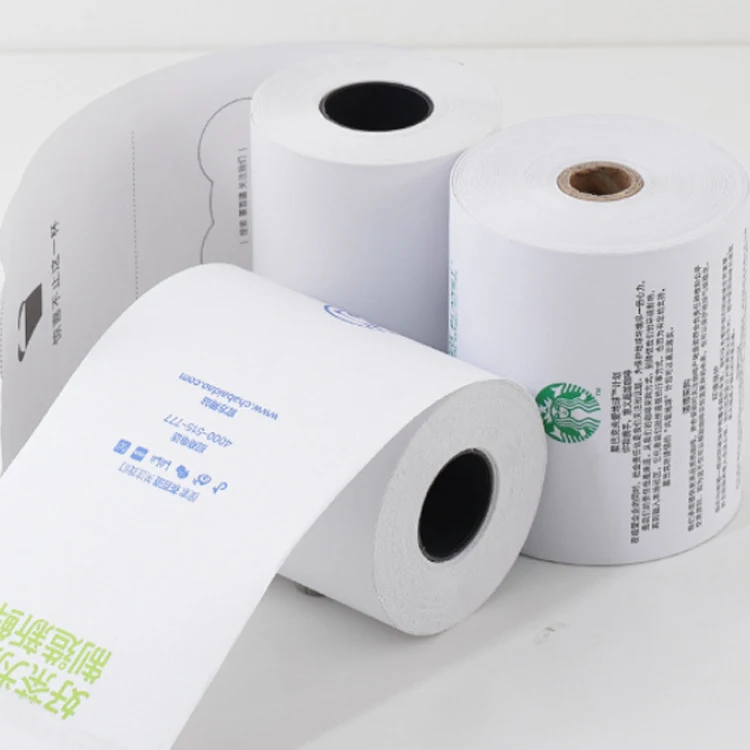 Producer bespoke 80x80 invoicing roll 3 1/8 cash paper roll 80mm thermal paper receipt rolls Smooth Cash paper
