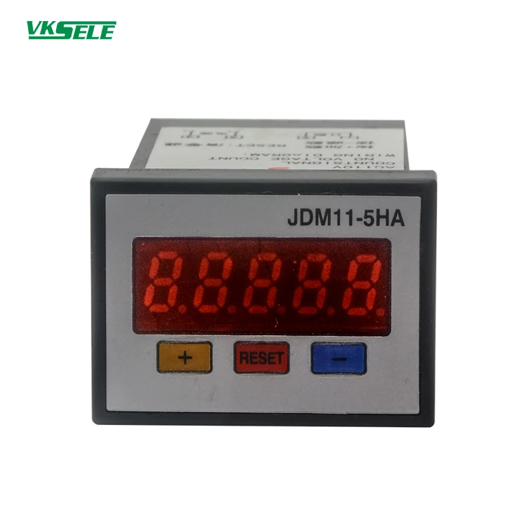 JDM11-5HA JDM11-5H 5 цифровым светодиодным дисплеем черный цвет Электрический счетчик