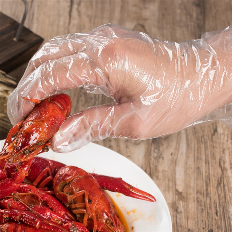 Factory Price OEM Polythene Clear Transparent Pe Ldpe Waterproof Food Disposable Hand Plastic Gloves