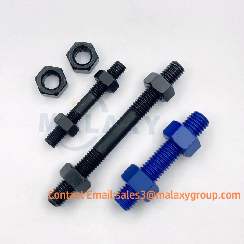 MALAXY Direct Factory Chinese Manufacturer ASME Grade 3.6 Hot DIP Galvanized Carbon Steel Stud Bolt