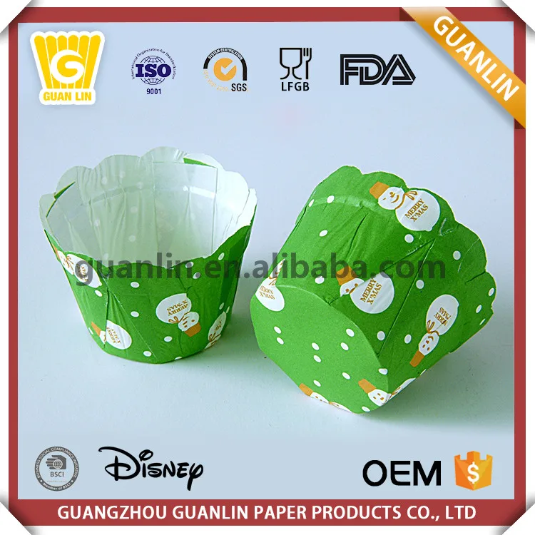 
Sophisticated Technology Colorful 110gsm PET Coated Scalloped Lace Muffin Baking Cup 