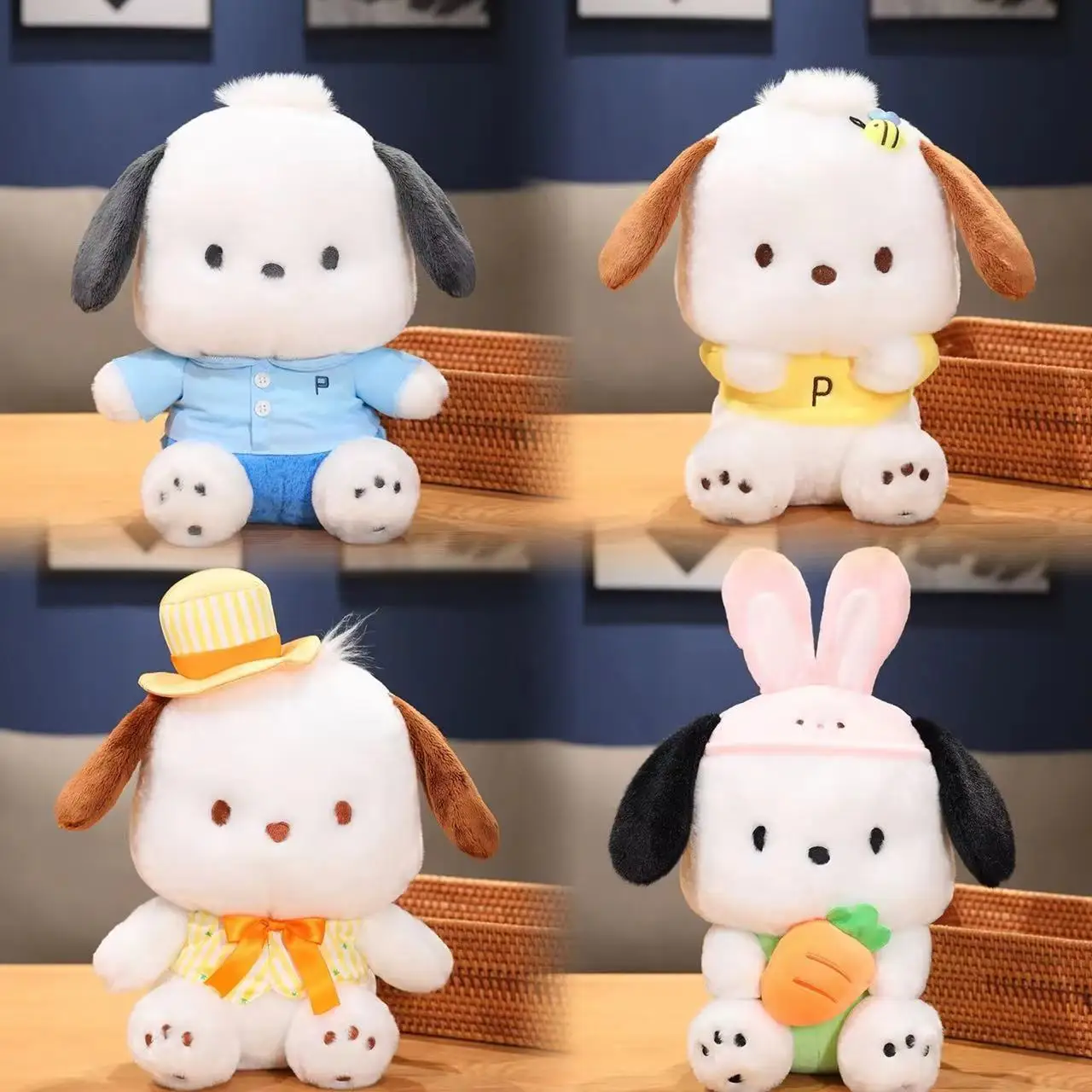 Wholesale of long pillows, cartoon plush toy dolls, girls embracing sleep dolls, birthday gifts, long plush toys in factories