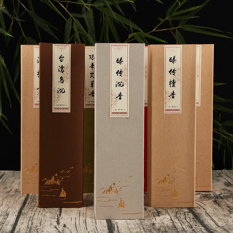 Custom Wormwood Black Sandalwood Half-handmade Incense Stick Sandalwood For Worship Indoor