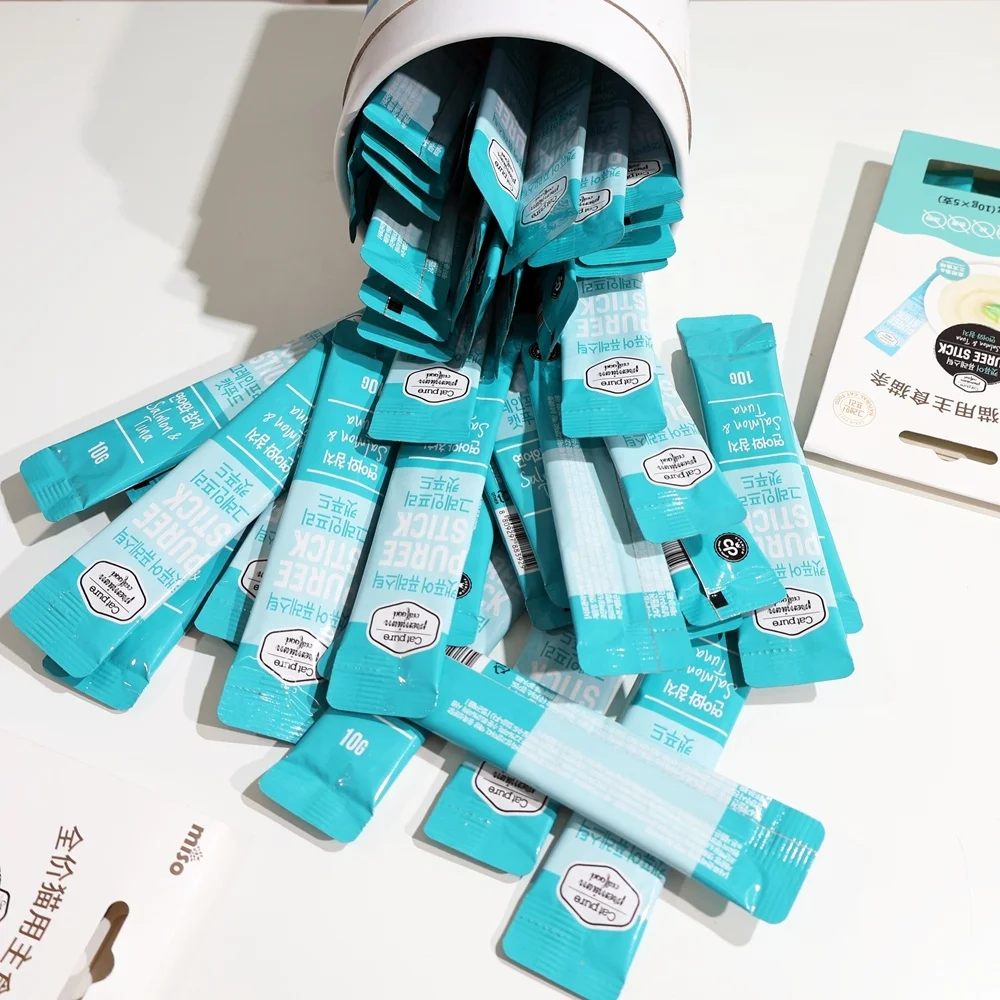 Good Price Miso Korean Brand 4 Flavours Liquid Wet Food Cat Treat Stick To Keep Healthy For Cats