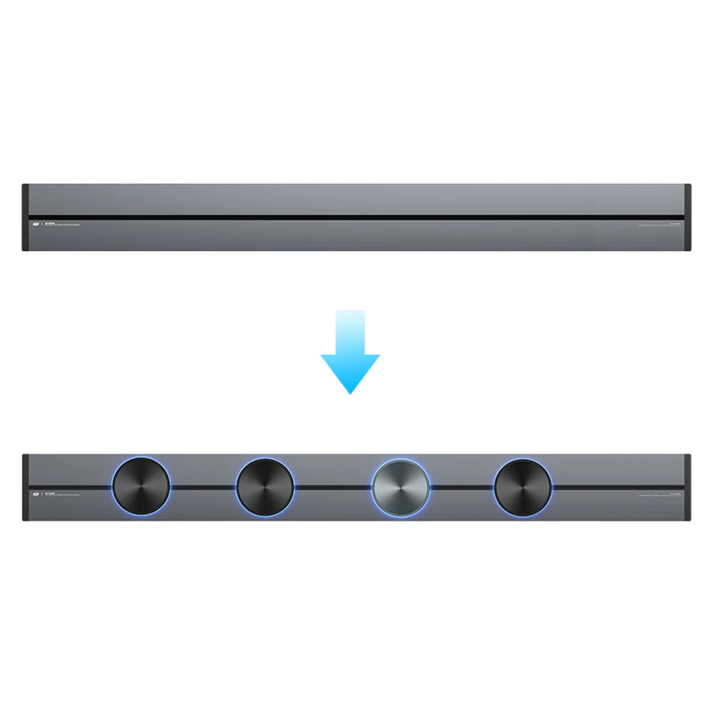 2021hot sell embedded Hidden Kitchen desktop Socket/Removable 250v 32a Power Track Rail