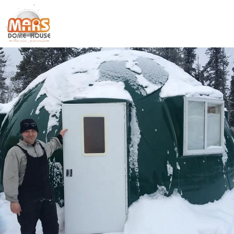 Роскошные сборные миниатюрные изолированные купольные дома из ФАП с ванными комнатами и солнечными панелями