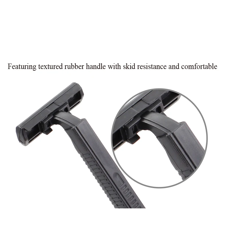 Мужские бритвенные лезвия, бритвенный нож с двойным лезвием, Мужская пластиковая ручка, оптовая продажа бритвы