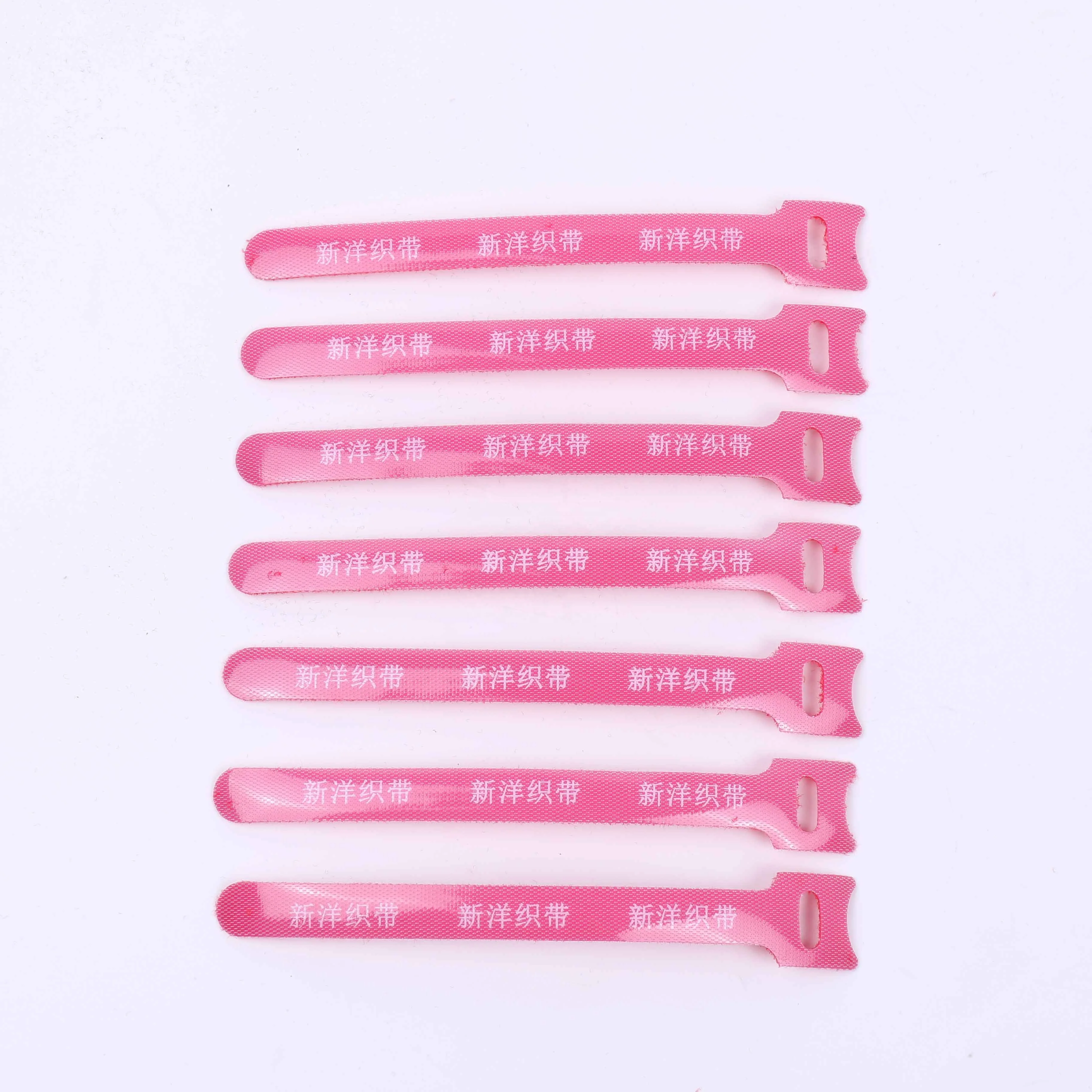 Side hook and loop fasteners strap and Promotional Price Nylon Self-locked Lock Hook And Loop Fasteners Strap