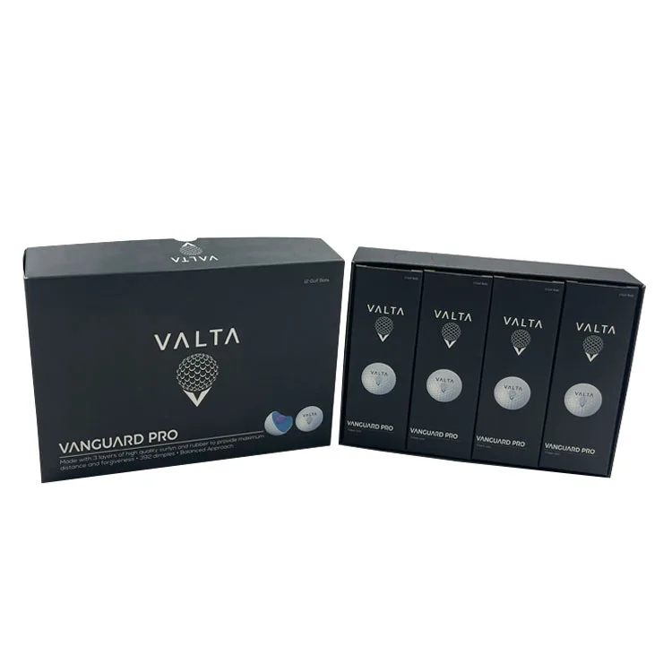 Custom 3 Golf Ball Sleeve Shipping Gift Set Box Recycled Paper Packaging 12 Golf Ball Box For Dozen Golf Balls