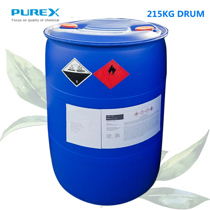 
industrial grade natural msds glacial acetic acid 99.8% price 