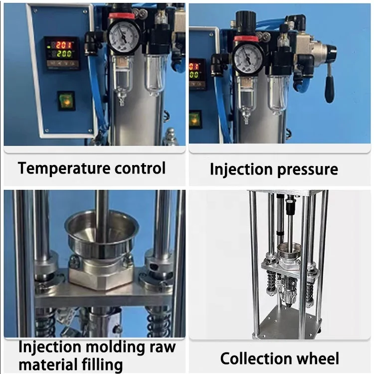 YH-10G Small Mirco Desktop Vertical Pneumatic Injection Molding Machine for lab or small batch production