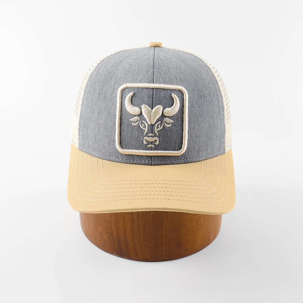 OEM Custom High Quality 6 Panel Pre Curved Brim Mesh Snap Back Sport Hats,Wholesale Truck Gorras,3d Embroidered Logo Trucker Cap