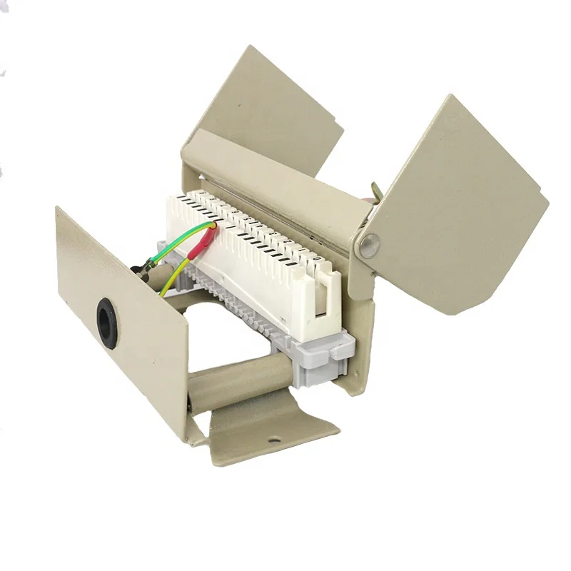 Manufacturer telecom metal box for profile LSA module terminal box distribution box for disconnection 10 pair krone module
