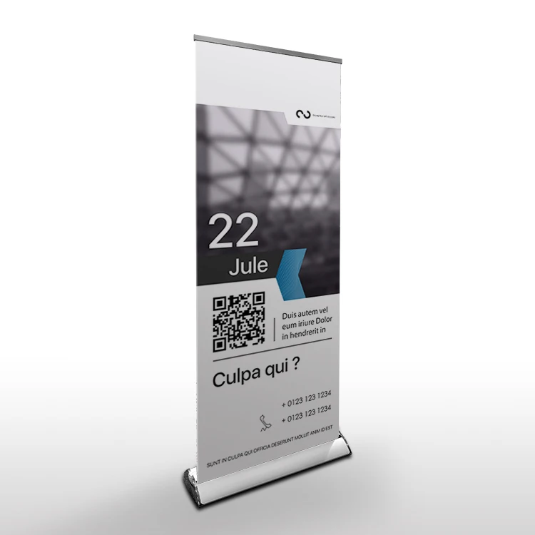 Trade show display stand advertising roll up banner