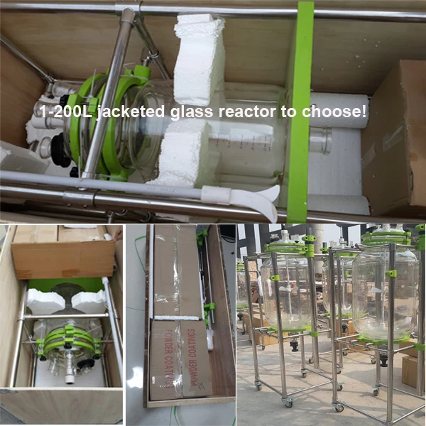 MINGYI 100L Distillation Chemistry Jacket Glassware Reactor With Plc