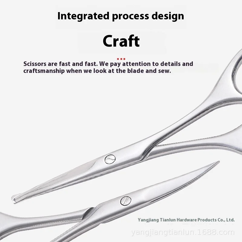 Multipurpose Stainless Steel Makeup Scissors  Pointed sharp Eyebrow  Nose  Thread Beard Eyelashes scissor For  Beauty treatment