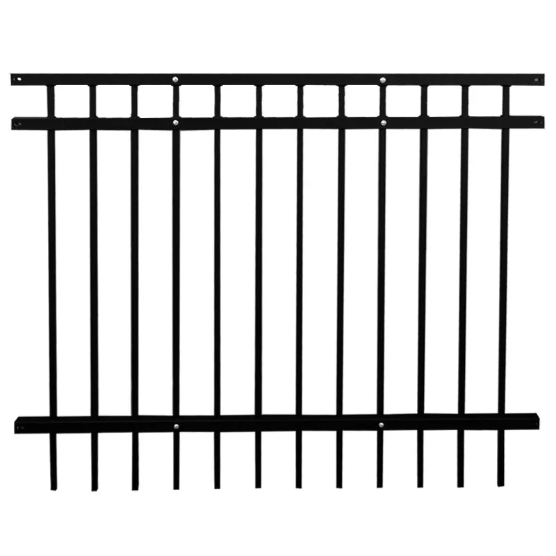 WP-F002 Wholesale galvanized steel Pipe Picket fence prices Estate Fence