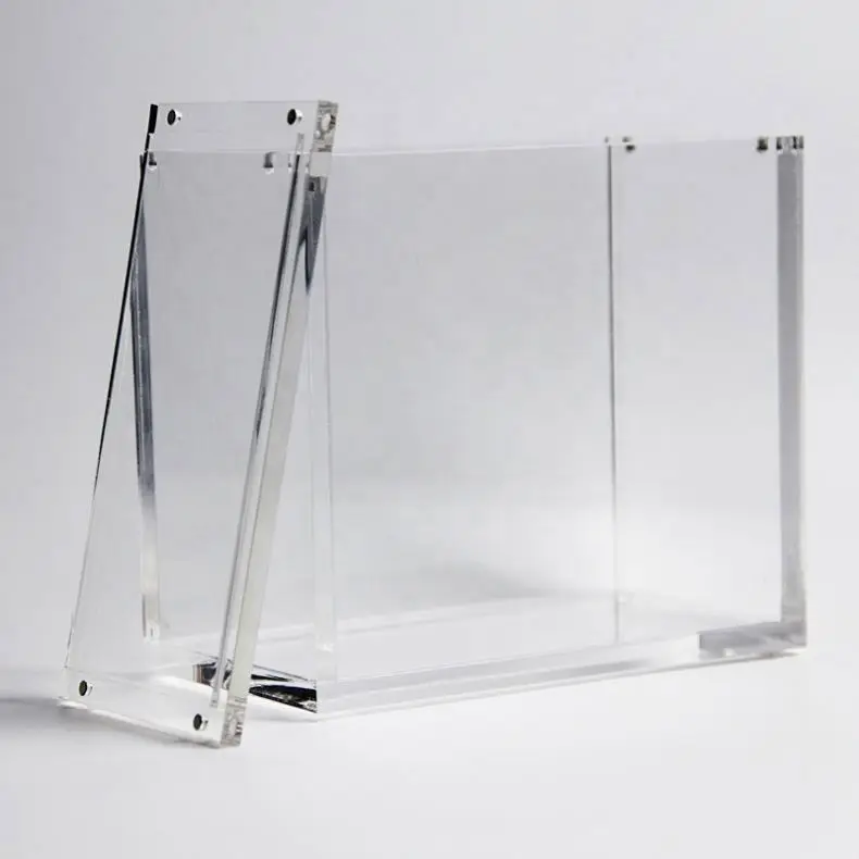 Custom clear acrylic box plexiglass acrylic display 5side box with lid/sliding lid Poke Poking mon Card Booster display box case
